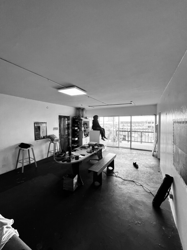 Ololade in residency at I-98 Art Studio Residency