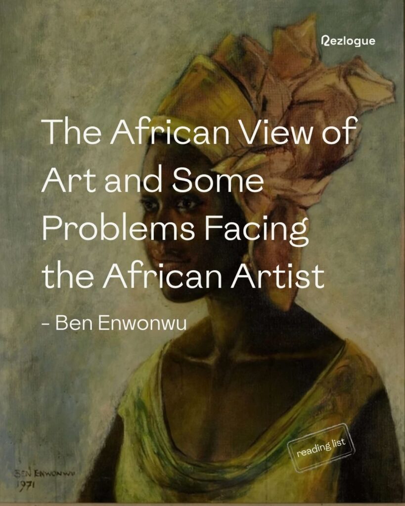 “The painting of Christine Davis, completed in 1971, is the second most expensive Ben Enwonwu painting in the world.